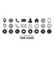 essential flat stroke circular web icon set phone vector image
