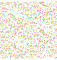 seamless pattern with glaze sweet sprinkles candy vector image