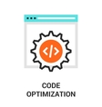 code optimization icon vector image vector image