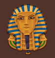 icon golden head of the pharaoh vector image