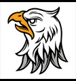 angry eagle head vintage tattoo concept vector image