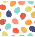 easter eggs - seamless pattern colorful vector image