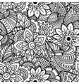 seamless black and white pattern vector image