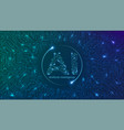 artificial intelligence concept machine mind vector image