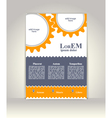 flyer brochure or magazine cover template vector image
