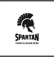 spartan warrior head knight logo vector image