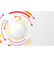 abstract background with color circle line vector image vector image