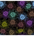 background with hand drawn flowers seamless vector image vector image