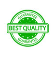 quality guarantee textured stamp vector image