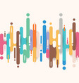 abstract multicolor rounded shapes lines vector image vector image