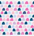 abstract semi circles seamless patten cartoon vector image vector image