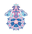 colorful indian rug paisley ornament pattern vector image