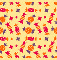 seamless pattern with colorful candy candy vector image vector image