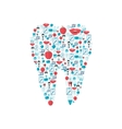 teeth icons flat vector image