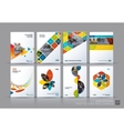 business set brochure template layout vector image