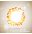 shiny autumn background vector image vector image