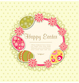 easter holiday frame vector image vector image