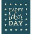 happy labor day poster vector image