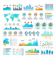business demographics and statistics infographic vector image