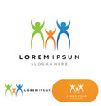 community logo design template for teams vector image vector image