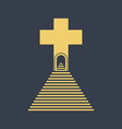 cross of jesus christ is a symbol of salvation vector image vector image