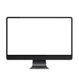 trendy realistic thin frame monitor mock up vector image