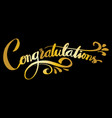 congratulations card vector image vector image