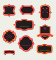stylized retro frames and labels vector image vector image