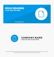 document file basic ui solid icon website banner vector image