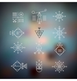 line shapes geometry alchemy religion vector image