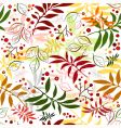 autumn floral pattern vector image