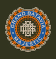monogram initial letter gmb bgm mgb logo design vector image vector image