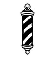 barber pole vintage tattoo concept vector image