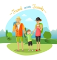 family trip vector image
