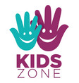 kid zone playground or children education vector image