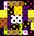 classic polka dot pattern in a patchwork collage vector image vector image