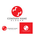 hospital logo and icon template vector image