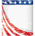usa flag retro background frame vector image