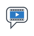 video marketing glyph icon vector image