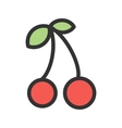 cherries vector image