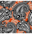 paisley seamless lace pattern vector image vector image
