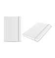3d realistic white closed blank paper vector image