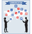 concept of communication vector image vector image
