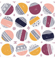 seamless pattern with ethnic tribal boho circles vector image vector image