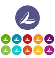 contact lenses set icons vector image