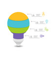 light bulb background infographic element report vector image