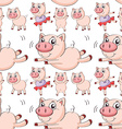 seamless pig vector image