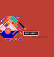 abstract colorful rectangle background for banner vector image vector image