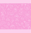 newborn girl baby shower seamless pattern thin vector image vector image