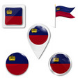 liechtenstein flag flag symbol design state vector image vector image